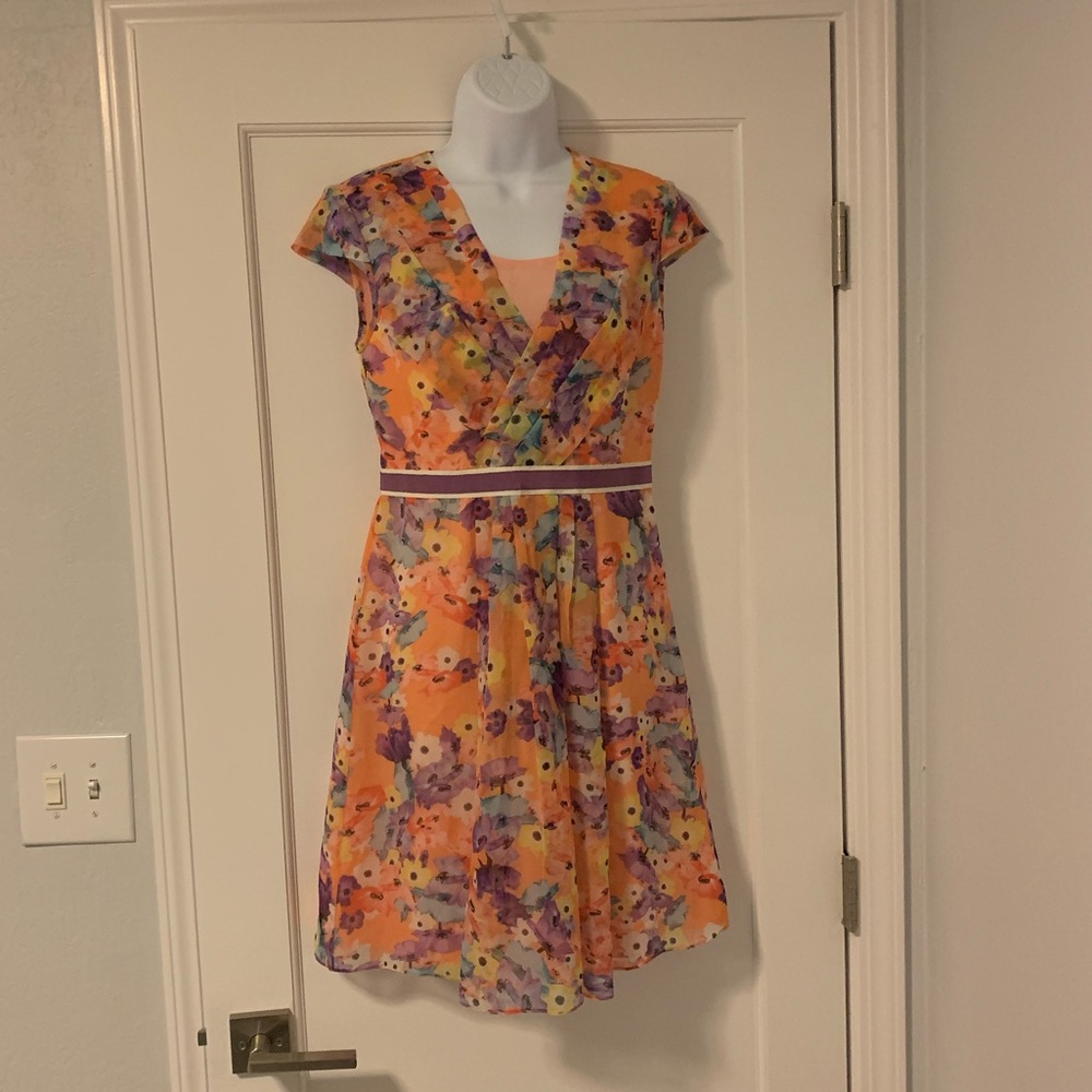 Silk dress, knee length